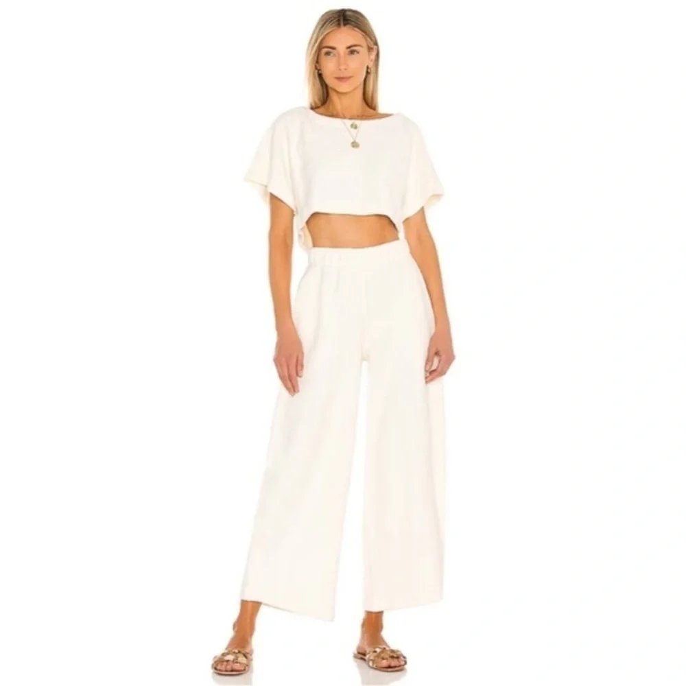 NWT Set  Free People x Revolve Changing Tides crop top and pants 2 piece set